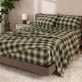 thumbnail image 2 of Juego de sábanas Bare Home de franela 100% algodón Full Voyageur Plaid, 2 of 9