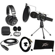 Peavey PC Podcasting Podcast Streaming Bundle w/ Microphone+Stand+Headphones