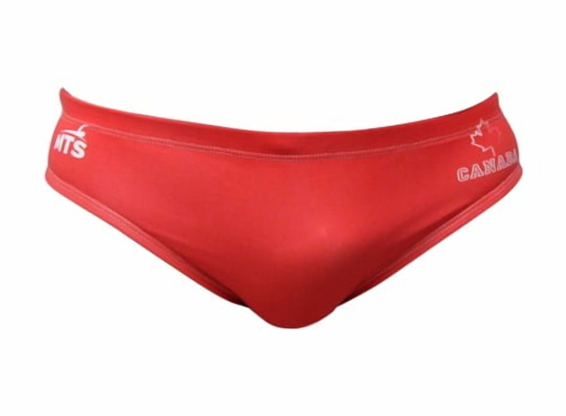 Men’s Athletic Swimwear Sporti Swimsuit MTS Canada Maple Leaf Active Swimmers for Underwater Sport (Men’s Swimsuit Red)