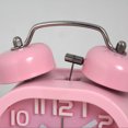 thumbnail image 4 of Reloj despertador Seitruly con espejo de cristal y campana doble Metal Electrónica Verde, 4 of 6