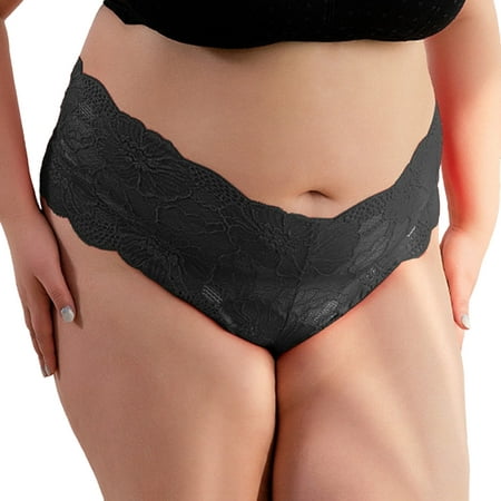 

ZMHEGW 12 Packs Underwear Women Tummy Control Plus Size Lace Stretch Soft Ladies Hipster Briefs Lady Panties