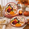 thumbnail image 5 of Thanksgiving Turkey Paper Plates, 20 Pack Disposable Party Tableware for Holiday Dinner Buffet Family Gathering and Fall Celebrations, 5 of 6