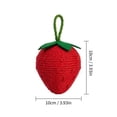 thumbnail image 2 of Hanging Sisal Fruit Cat Toy Ball with Rope, Long-Lasting Triple Hanging Balls for Indoor Cat Boredom Relief and Play, Pink, 2 of 5