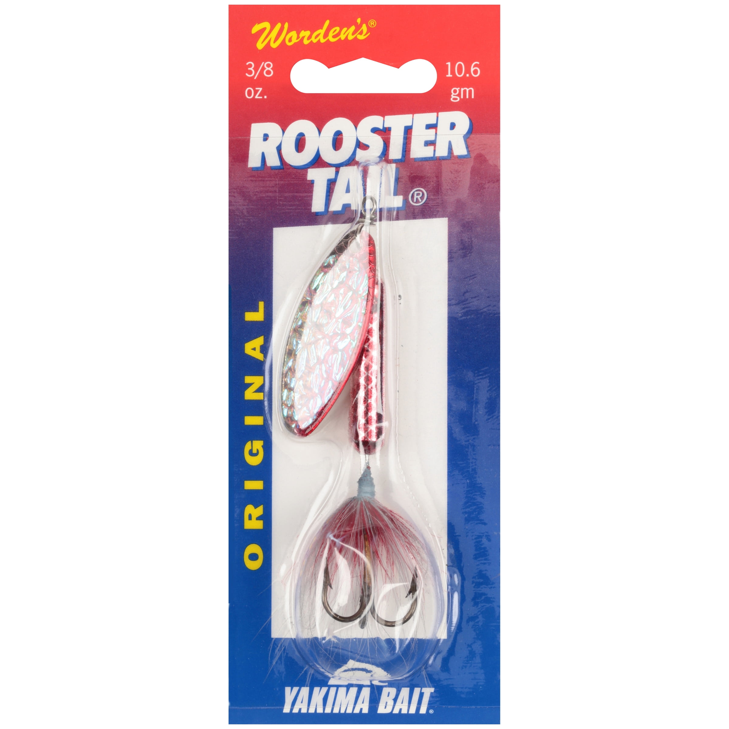 (2 pack) Worden's® Original 3/8 oz. Rooster Tail® Fishing Lure