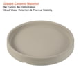 thumbnail image 3 of Unique Bargains 4.5' Ceramic Round Planter Saucer Flower Pot Drip Tray Coaster, Gray 2 Pack, 3 of 5