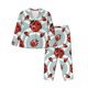thumbnail image 1 of Balery Insects Conjunto de Pijama con Estampado para Mujer, Conjunto de Dos Piezas con Manga Larga, Ropa de Dormir Suave con Bolsillos, Pijamas Cómodos-Large, 1 of 7