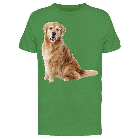 Golden Retriever Looking Camera Tee Men's -Image by Shutterstock