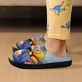 thumbnail image 6 of Kids Winnie The Pooh Slippers Anti-slip Fluffy Fuzzy House Slippers Warm Soft Plush Winter Fluffy House Shoes for Boys Girls, 6 of 7