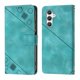 thumbnail image 2 of Compatible con Samsung Galaxy A24 4g Funda clásica de piel sintética en relieve con tarjetero y cubierta a prueba de golpes, 2 of 5