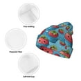 thumbnail image 3 of Pofeuu Cute Strawberry Flower Pot Print Beanie Hat for Men Women Knit Winter Hat Warm Cuffed Skull Beanie Slouchy Soft Unisex, 3 of 6