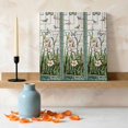 thumbnail image 3 of Ships Next Day Canvas Wall Art 8"x8", Teal Spring Floral Wood Framed Canvas Print Painting, Summer Butterfly Farmhouse Ready to Hang Small Picture Wall Decor for Home Bathroom Nursery Kitchen, 3 of 9