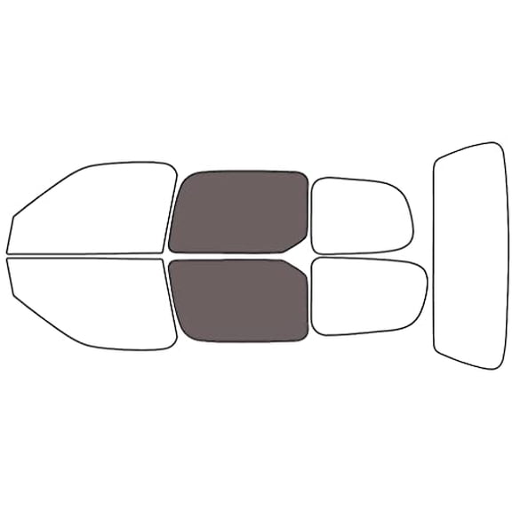 Rvinyl Window Tint Kit Compatible with Nissan Quest 1999-2003 - Back Precut Kit - 35%