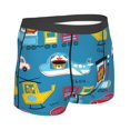 thumbnail image 3 of Disketp Transportations With Cute Animals Men'S Boxer Briefs,Soft And Breathable Cotton Underwear With Comfortflex Waistband, 3 of 9