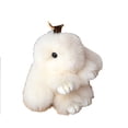 thumbnail image 2 of TopLLC Rabbit Costume Cute Rabbit Pendant Car Keychain Bag Accessories Soft Rabbit Velvet Ball Pendant Handmade Soft Rabbit Velvet Ball Pendant, 2 of 4