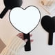 thumbnail image 3 of Heart-Shaped Travel Handheld Mirror, Cosmetic Hand Mirror with Handle (black, 1Pack), 3 of 4