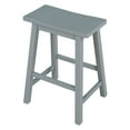 thumbnail image 4 of Farmhouse Rustic Stools, 23.6-inch Height Vintage Counter Height Chairs with Solid Wood Legs, Modern Backless Design Indoor Bar Stools with Footrest for Kitchen and Bistro (Gray,Set of 6), 4 of 9