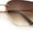 Gold - Brown, variant on Womens 1990s Rimless Butterfly Metal Rim Designer Fashion Sunglasses Silver - Black
