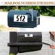 thumbnail image 2 of 1080 Pieces 15 Sheets Self Adhesive Vinyl Letter Numbers Stickers Black Waterproof Mailbox Numbers, 2 of 5