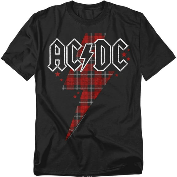 ACDC Comics T-Shirt Plaid Bolt Unisex Graphic Tee For Men & Women