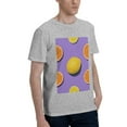 thumbnail image 2 of Bingfone Yellow Lemon And Orange Men'S Loose Fit Short-Sleeve Pocket T-Shirt, 2 of 7