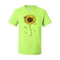 thumbnail image 2 of You Are My Sunshine Skull And Sunflower Inspirational/Christian Men's Graphic T-Shirt, Safety Green, 5XL, 2 of 3