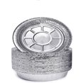 thumbnail image 1 of 6'' Inch Round Tin Foil Cake Pans Disposable Aluminum Foil Pie Pans Freezer & Oven Safe - For Baking, Cooking, Storage, Roasting, Reheating, Pack of 50, 1 of 8