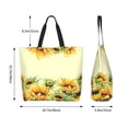 thumbnail image 2 of Defioc Sunflowers On A Yellow Backgroundfor Women's Tote Bag - Shopping Bag Casual Shoulder Bag Fashion Handbag Daily Bag Hobo Bags for Travel Work Shopping, 2 of 8
