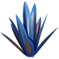 thumbnail image 2 of Planta de agave de metal para decoración de jardín Escultura de tequila rústica roja adecuada para adornos de césped de interior (35 cm, azul oscuro) ER, 2 of 3