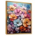 thumbnail image 2 of Designart "Medley Of Vibrant Pansies" Pansies Floater Framed Wall Art Living Room, 2 of 5