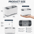 thumbnail image 5 of Bathroom Counter Organizer, Toothbrush Holder with Multi Compartments, Makeup Brush & Toothpaste Storage Caddy for Bathroom Vanity, Desk and Dorm, 5 of 5