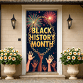 thumbnail image 6 of LUUFILx Black History Month Celebration Banner Event Party Backdrop with Colorful Fireworks Decorations and Raised Hands for Cultural Awareness Display Photography, 6 of 9