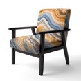 thumbnail image 3 of Designart "Segment Layers of Marbled Rock" Upholstered Fractals Accent Chair and Arm Chair, 3 of 5