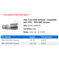 thumbnail image 2 of Auto Trans Shift Solenoid - Compatible with 1996 - 2004 GMC Sonoma 1997 1998 1999 2000 2001 2002 2003, 2 of 2