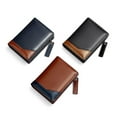 thumbnail image 5 of Stylish Men's Wallet Short PU Blocking Card Holder Zipper Coin Pocket Business, 5 of 8