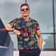 thumbnail image 4 of Balery Adventure Camping Badge Camisa Polo de Hombre con Estampado, de Manga Corta y Tejido Medio, Camisa Tipo Golf Polo-Small, 4 of 6