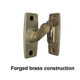 thumbnail image 3 of QCAA 2.5" Heavy Forged Solid Brass Door Latch, 90 Degree Right Angle Door Latch Buckle for Doors & Windows, Aged Classic Bronze, 2 Pack, Made in Taiwan, 3 of 6