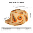 thumbnail image 2 of Adjustable Baseball Cap, Tropical fruit Papaya Flat Bill Trucker Flat Brim Hats Dad Hat for Men Women - Snapback Hat Adjustable Size, 2 of 7