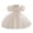 White, variant on TBWNWG Flower Girl Dresses For Baby Girls Party Dresses Toddler Puff Sleeve Pageant Dress With Bowknot,Size 5-6 Years