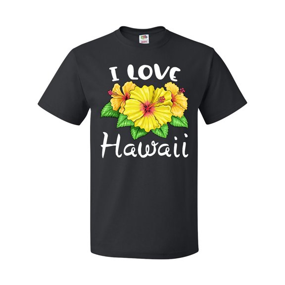 Inktastic I Love Hawaii Hibiscus Flowers T-Shirt