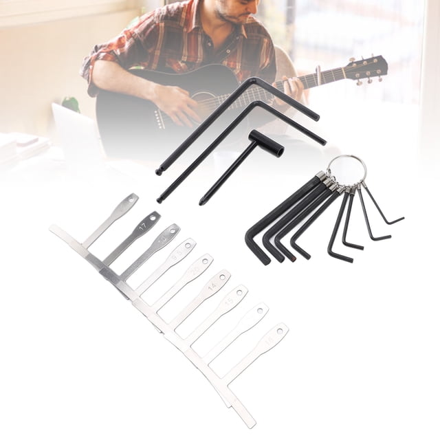 Llave de Guitarra, Ajuste de Guitarra de 20 Piezas Conjunto de Llave de Llave Resistente A Los Entusiastas de los Guitarristas Profesionales