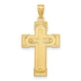 thumbnail image 3 of 14k Two-tone Gold INRI Crucifix Cross Pendant, 3 of 4