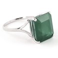 thumbnail image 2 of Wedding Gift Solitaire Ring 3.55CT Lab Created Emerald Center Engagement Ring ,Minimalist Style Anniversary Ring, Promise RingPromise Gift, 2 of 4