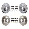 thumbnail image 1 of Transit Auto Front Rear Disc Brake Rotors and Ceramic Pads Kit for Car 2014-2015 Kia Sorento with Red Painted Calipers K8T-103019, 1 of 11