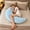 Blue, variant on Moon Spoon Body Pillow, Moon Sleep Body Pillow, Moon Shaped Body Pillow for Side Sleepers
