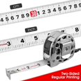 thumbnail image 3 of Cinta métrica Regla métrica retráctil resistente de 25 pies, regla métrica retráctil anticorrosión de acero inoxidable, impermeable y resistente al desgaste, 3 of 5