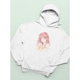 thumbnail image 3 of Manga Girl Pretty Counfused Hoodie Women -Image by Shutterstock, Female x-Large, 3 of 4