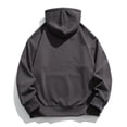 thumbnail image 4 of Sudadera con capucha para hombre, sudadera con cuello alto medio, sudadera con capucha de color liso, blusa con capucha para hombre, 4 of 5