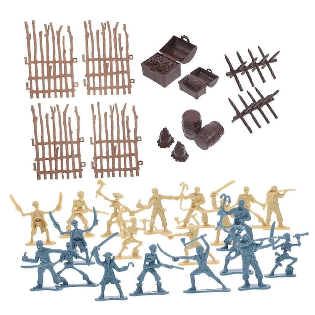 1 Set Pirate Figures for Boys Pirate Toy Soldiers Children's Toy Pirate Skeleton Pirate Play Set Pirate Miniatures Pirate Props Pirate Party