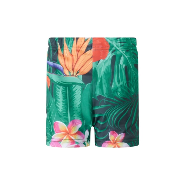 Faithtur Matching Family Swimsuits Floral Leaves Print Ruffle Bathing Suits Mommy and Me Swimwear Romper Bikini Trunks Beachwear