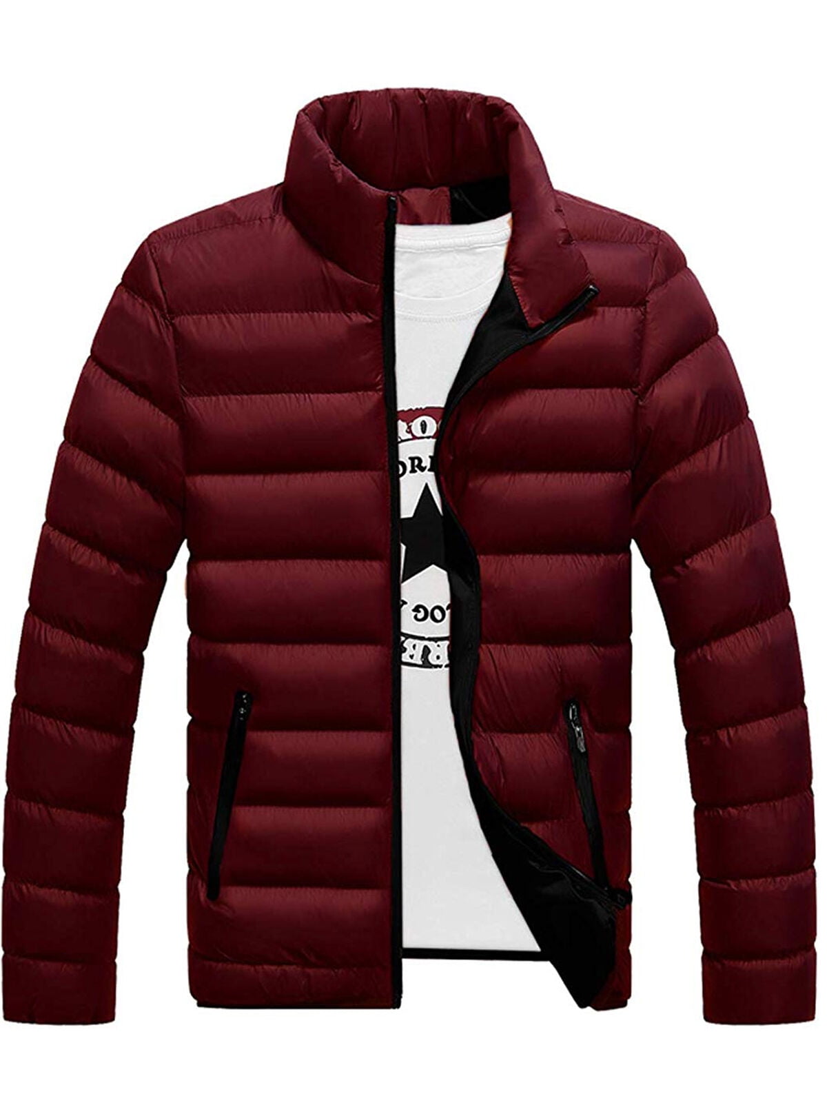 dark red jacket mens